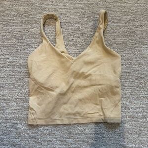 LULULEMON ALIGN Cream Tank Top SIZE 4